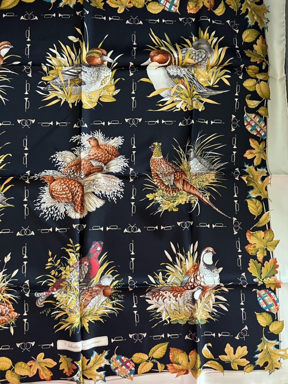 SALVATORE FERRAGAMO “Birds of a Feather” Silk Scarf - Picture 10 of 14